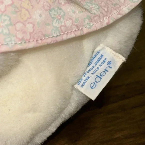 VINTAGE Eden Beatrix Potter Jemima Puddle Duck Plush Stuffed Animal White/Blue - Picture 6 of 16